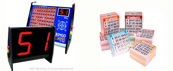 Elektrische bingomachine huren | geen verzendkosten | bingokaarten en stiften bij te bestellen | gegarandeerd op tijd geleverd | inclusief handleiding