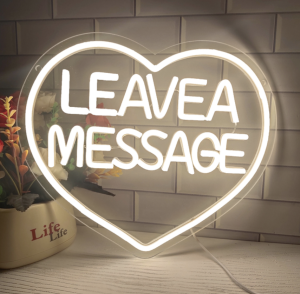 Huur trouwtelefoon met Neon Leave Message lamp