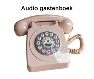 Huur trouwtelefoon audio gastenboek SDC-Verhuur Ideaal voor huwelijk